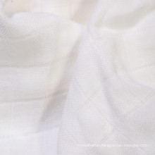 Bamboo/Organic Cotton Check Gauze Fabric